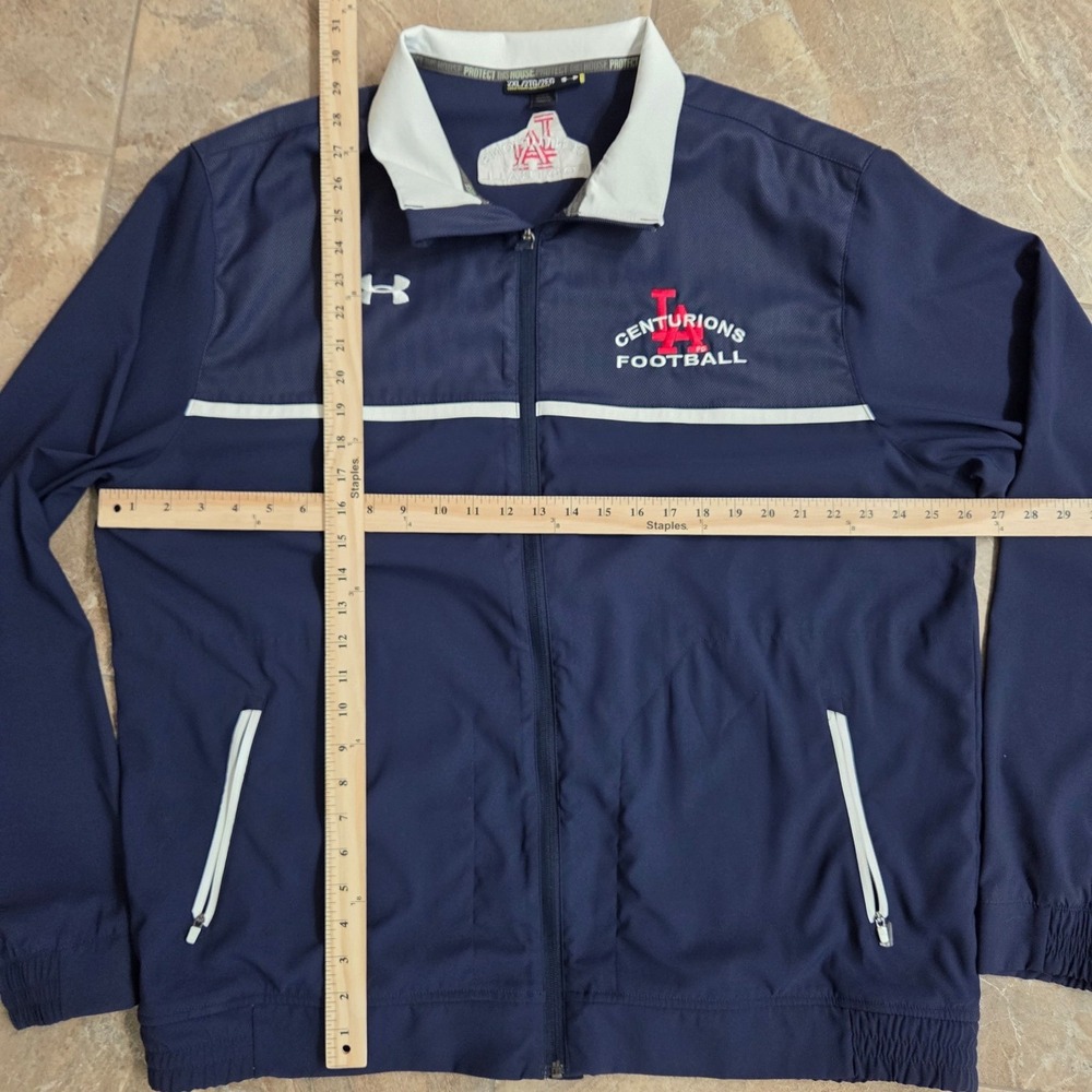 Under Armour LAPD Centurions‎ Football Windbreaker Jacket Navy Mens 2XL Loose - Picture 3 of 10